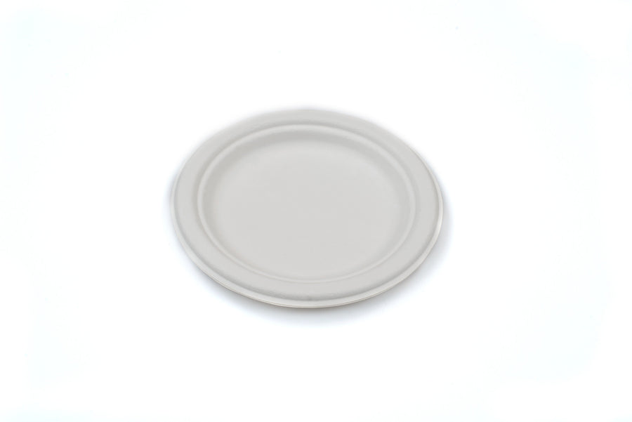 7" Sugarcane Bagasse Round Plate