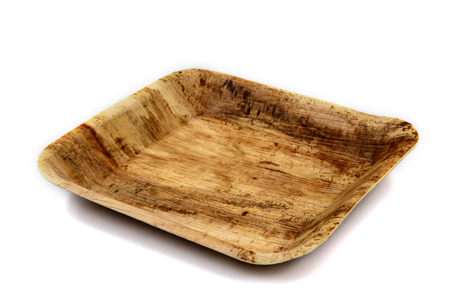 17cm x 17cm Square Palm Leaf Plate